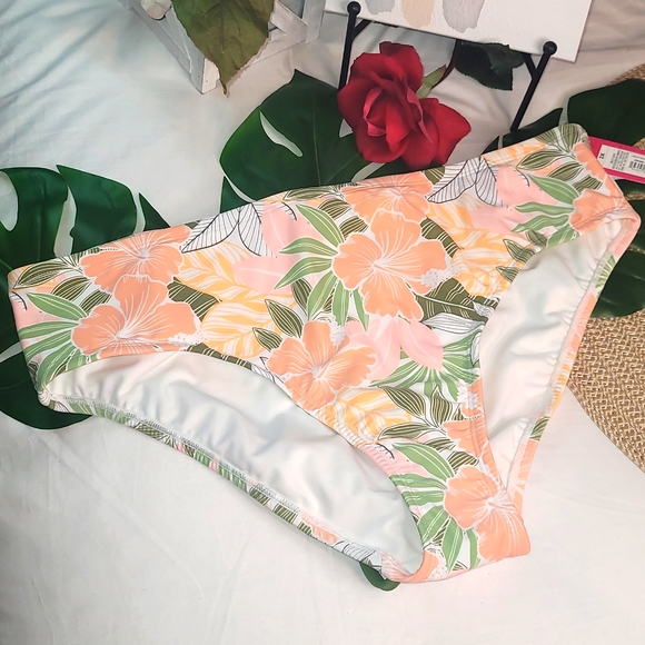 Bikini Bottom Plus Size Hipster White Xhilaration Bikini Bottom 2X - Picture 2 of 7